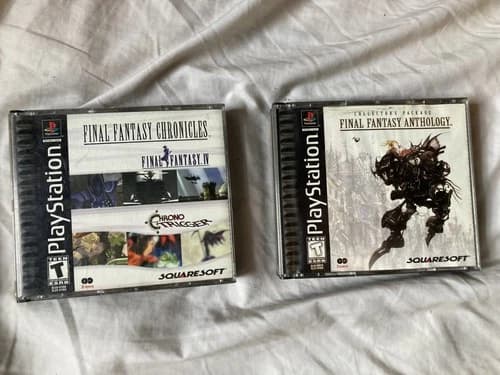 Final Fantasy Anthology and Chronicles PS1 PlayStation 1 CIB Black Label