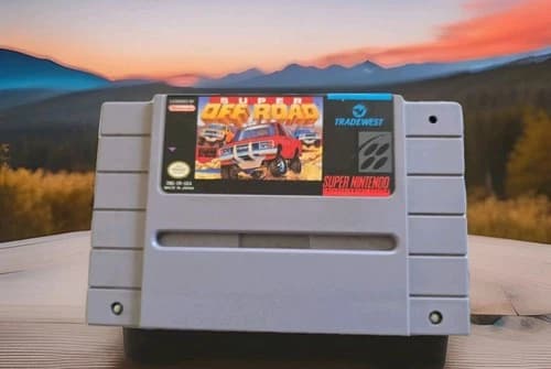 Super Off Road Super Nintendo SNES Game Cartridge Off-Road Truck Racing Game