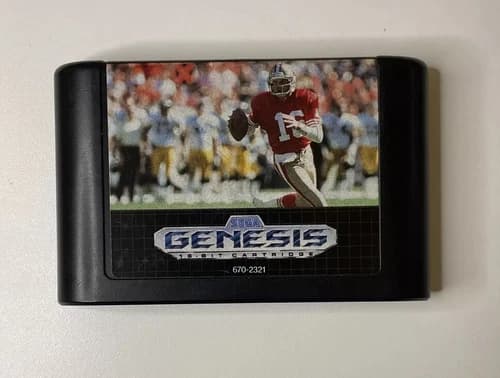 NFL Sports Talk Football '93 Starring Joe Montana Cart Only (Sega Genesis, 1992)