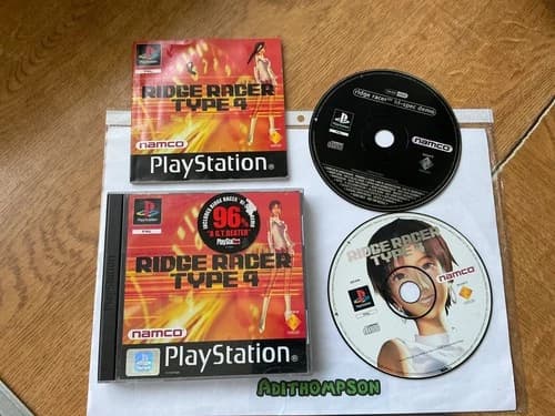 Ridge racer type 4 game ps1 sony PlayStation