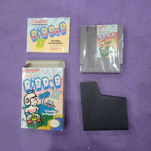 Dig Dug 2: Trouble in Paradise NES CIB