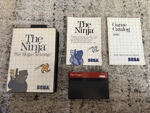 The Ninja For Sega Master System SMS In Box Complete- Working