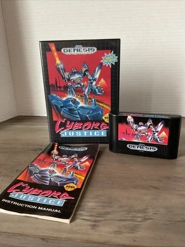 CYBORG JUSTICE SEGA GENESIS 1993 COMPLETE! a