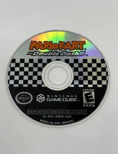 Mario Kart Double Dash Nintendo GameCube Pristine Disc Only Authentic Tested