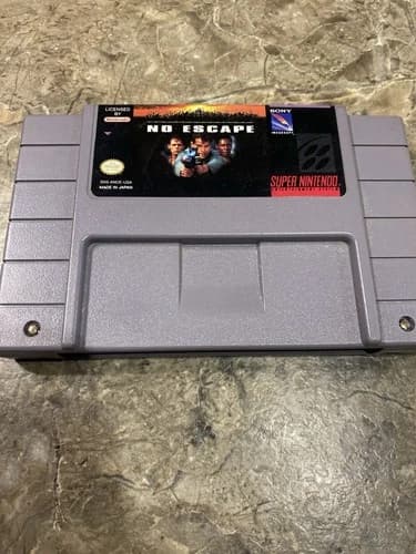 No Escape (Super Nintendo SNES) Tested - Authentic