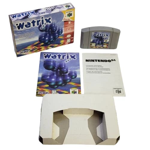 Wetrix (Nintendo 64, 1998) Box Manual Complete CIB N64