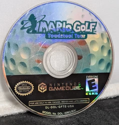 Mario Golf: Toadstool Tour - Nintendo GameCube - DISC ONLY - Tested - Acceptable