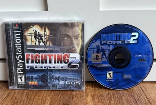 Fighting Force 2 PlayStation PS1 • Black Label CIB w/ Reg Card • SLUS-00934