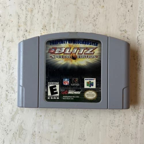 NFL Blitz Special Edition N64 Game Cartridge TESTED & WORKS Genuine Nintendo 64