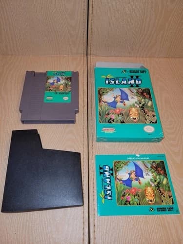 Adventure Island II Nintendo NES Complete in Box *TESTED/WORKS*