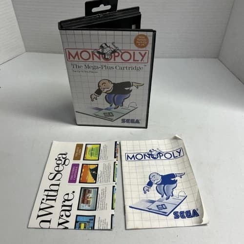 Monopoly- Sega Master System Complete Game