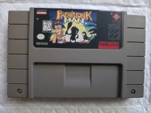 Prehistorik Man (Super Nintendo SNES, 1996) *Cart Only* Authentic Tested Cleaned