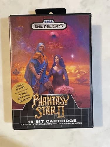 Phantasy Star II (Sega Genesis, 1990) TESTED PLEASE READ