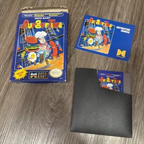 BurgerTime Nintendo Nes Complete CIB