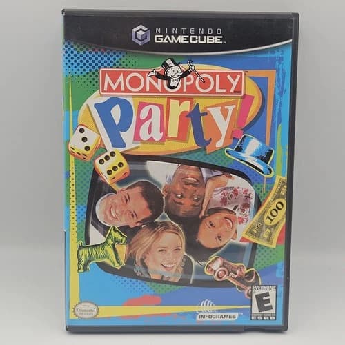 Monopoly Party (GameCube, 2002) Complete CIB - Tested & Working