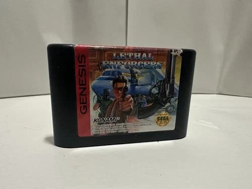 Lethal Enforcers (Sega Genesis) Cartridge ONLY - TESTED & AUTHENTIC
