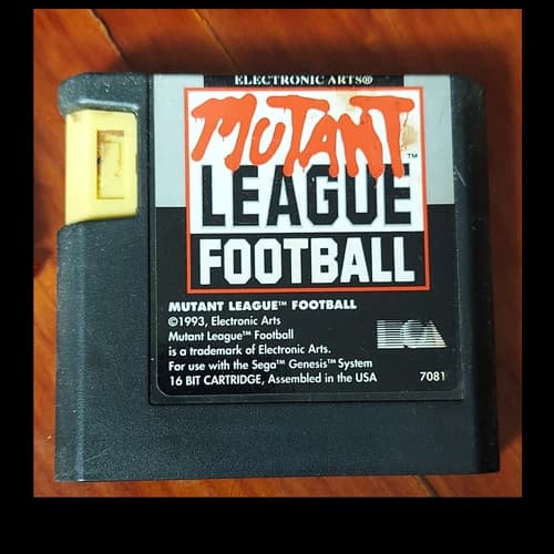 Electronic Arts Mutant League Football Sega Genesis 16 Bit Cartridge 1993 Sports