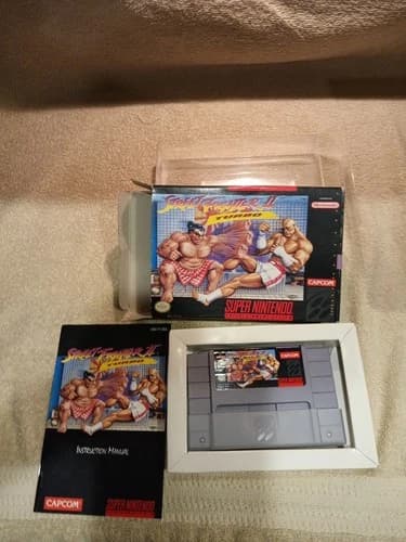 Street Fighter 2 Turbo (1993) - Super Nintendo SNES CIB TESTED
