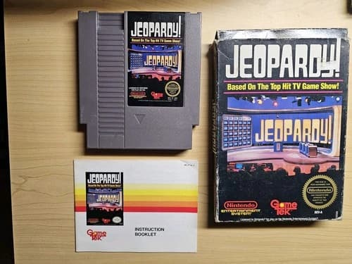 Jeopardy! NES CIB Tested And Working