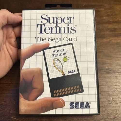 Super Tennis (Sega Master System, 1986) Complete - Tested - Authentic