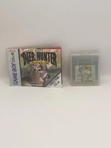 Nintendo Game Boy Color Deer Hunter: Interactive Hunting Tested Game Cart W/Book