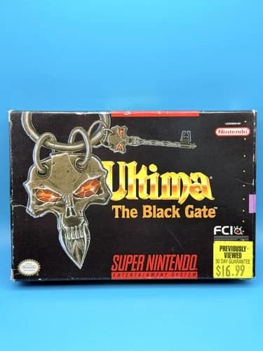 Ultima: The Black Gate (SNES, 1994) – Complete in Box (CIB) | Free Shipping