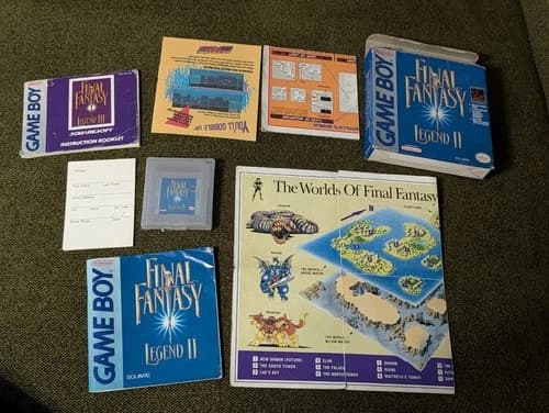 Nintendo Gameboy Final Fantasy Legend II 2 CIB Complete W/ Box Manual tested