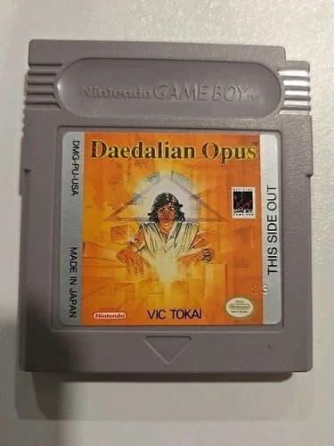 Nintendo Game Boy Daedalian Opus Cartridge Authentic Tested Works