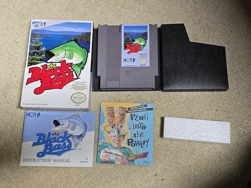 Black Bass (Nintendo Entertainment System, 1989) CIB COMPLETE EXCELLENT