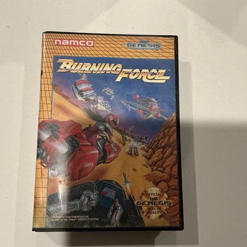 Burning Force Sega Genesis Complete CIB Cleaned Tested in Good Shape