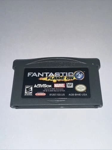 Fantastic 4 Flame On - Gameboy Advance Video Game - GBA - Loose