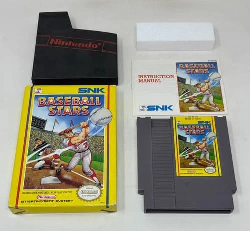 NES Nintendo - Baseball Stars - CIB Complete in Box - Tested (SNK, 1989)