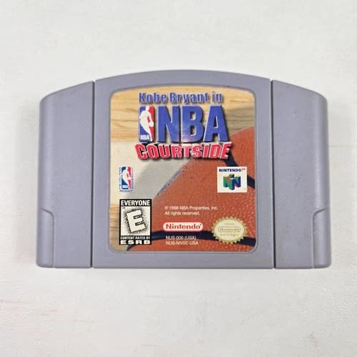 Kobe Bryant in NBA Courtside (Nintendo 64, 1998) N64 Authentic Cartridge Tested