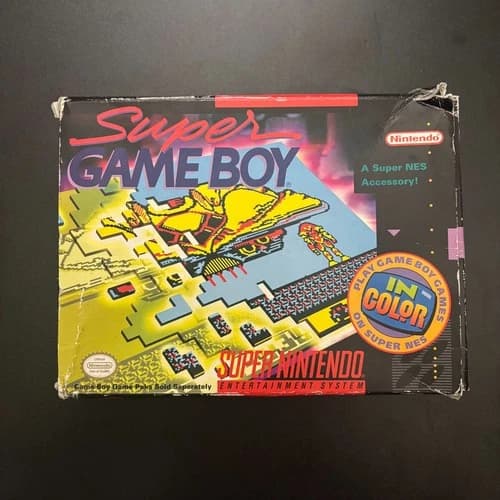 Super Game Boy for SNES Super Nintendo Complete in Box CIB With Manual