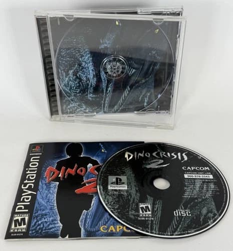 DINO CRISIS 2 - SONY PLAYSTATION 1 PS1 - COMPLETE *TESTED & WORKING*