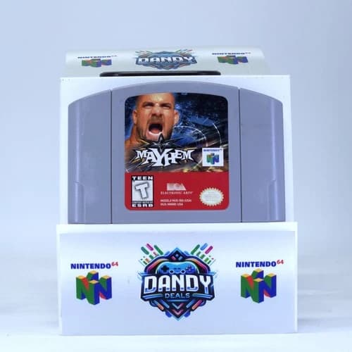 WCW Mayhem N64 Authentic, Tested - Nintendo 64