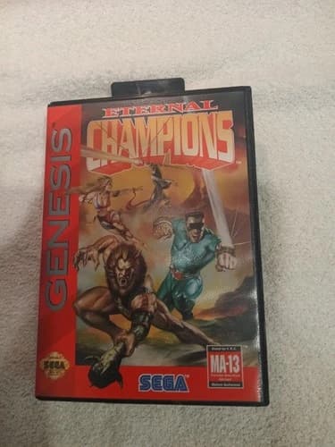 Eternal Champions (Sega Genesis, 1993, Complete in Box/CIB)
