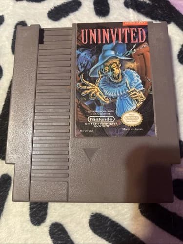 Uninvited (Nintendo NES, 1991) AUTHENTIC - CART ONLY - TESTED & Works