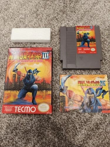 Ninja Gaiden III: The Ancient Ship Of Doom CIB RARE Nintendo Tested, Authentic