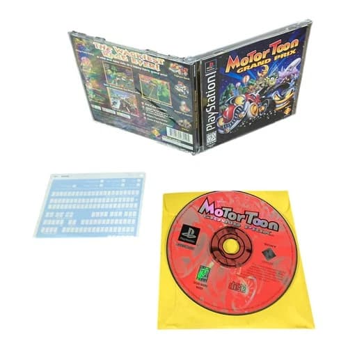 Sony PlayStation 1 PS1 CIB COMPLETE TESTED Motor Toon Grand Prix