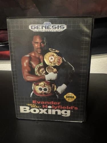 Evander Holyfield's Real Deal Boxing Video Game Cartridge 1992 SEGA Genesis