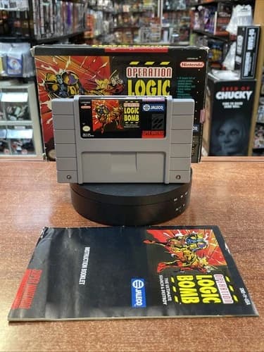 Operation Logic Bomb (Super Nintendo SNES, Vintage Video game)