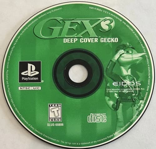Gex 3: Deep Cover Gecko (PlayStation, PS1) DISC ONLY | NO TRACKING | M1841