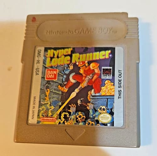 Hyper Lode Runner (Nintendo Game Boy, 1990) Cart Only - Tested & Working!