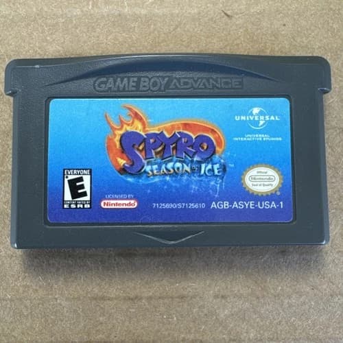 Spyro Season of Ice Nintendo Game Boy Advance GBA Authentic Cartridge Tested