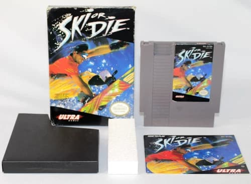 Ski Or Die NES Nintendo Complete CIB Authentic! Authentic! Good Condition!