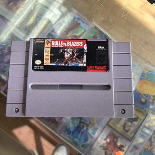 Bulls Vs Blazers - Authentic Super Nintendo Game SNES