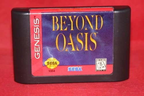 Beyond Oasis (Sega Genesis, 1995) Authentic Game Cartridge