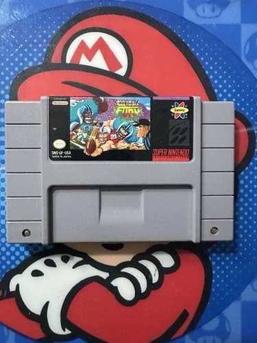 Football Fury (Super Nintendo, 1993) Game Cartridge - Tested and Working