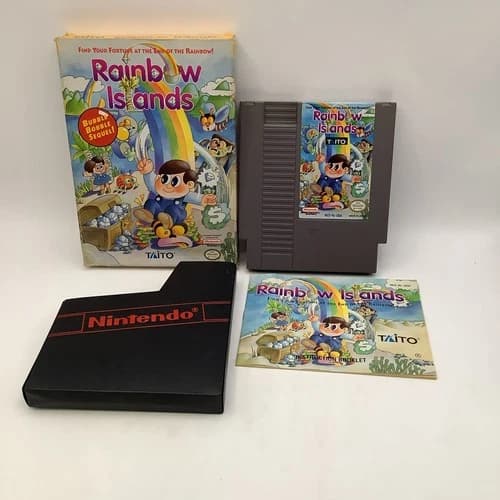 Rainbow Islands (Nintendo Entertainment System, 1991) CIB RARE AUTHENTIC